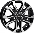 Autec Typ KS - Kiso schwarz poliert Alufelge 7x17 Zoll ET51 LK 5x112 ML66.5