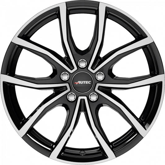 Autec Typ VN - Vidron schwarz poliert 6.5x16 ET45 - LK5/108 ML63.3