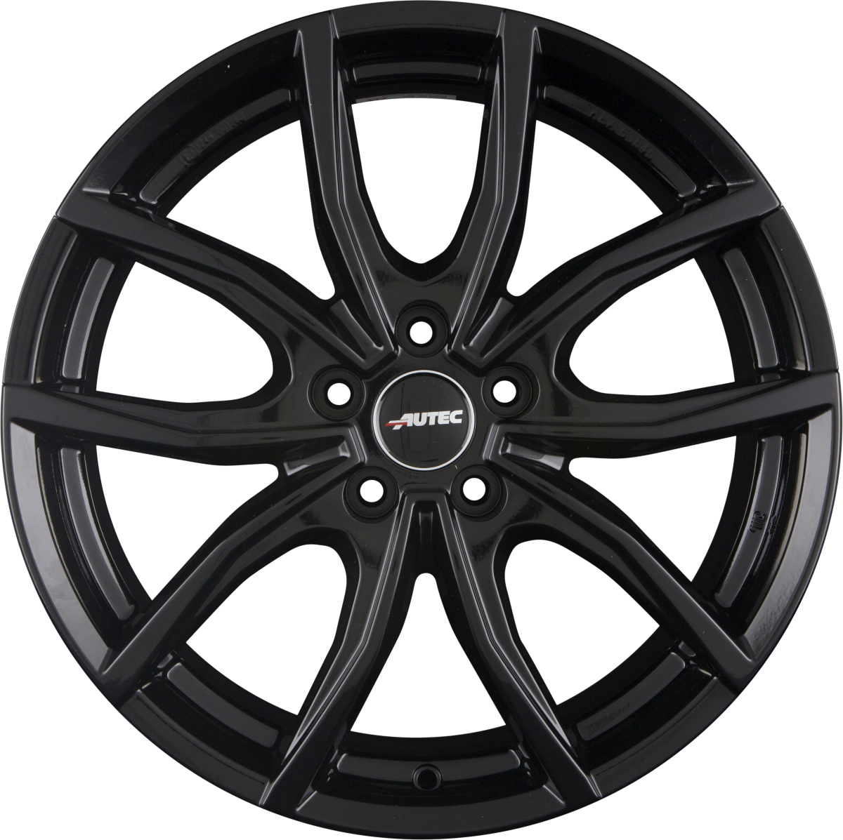 Autec Typ VN - Vidron schwarz Alufelge 6x16 Zoll ET35 LK 5x100 ML57.1 – Bild 4