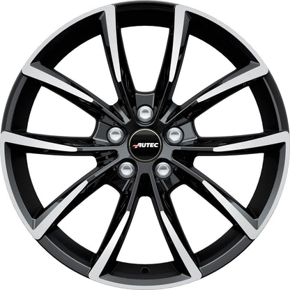 Autec Typ AS - Astana schwarz poliert Alufelge 8x19 Zoll ET45 LK 5x112 ML57.1 – Bild 2