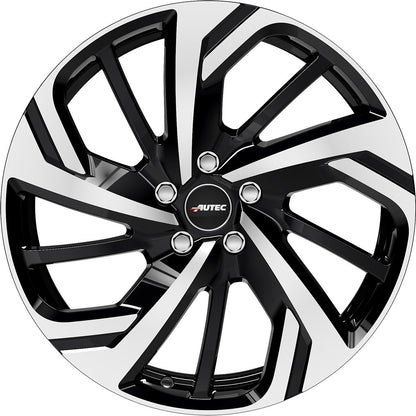 Autec Typ RX - Rixon schwarz poliert 8x18 ET45 - LK5/112 ML57.1