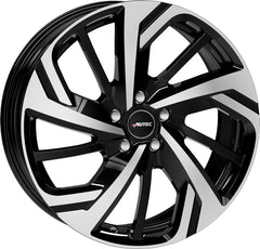 Autec Typ RX - Rixon schwarz poliert Alufelge 8x18 Zoll ET45 LK 5x112 ML57.1