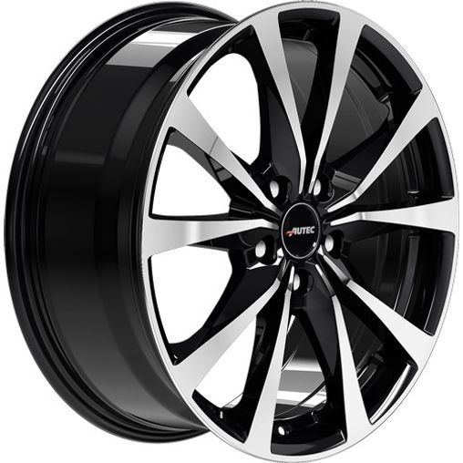 Autec Typ BX - Brixen schwarz poliert Alufelge 7x17 Zoll ET50 LK 5x108 ML63.3 – Bild 3