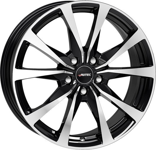 Autec Typ BX - Brixen schwarz poliert Alufelge 7.5x18 Zoll ET39 LK 5x112 ML66.5