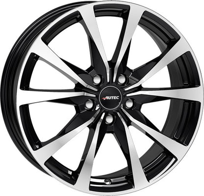 Autec Typ BX - Brixen schwarz poliert Alufelge 7.5x18 Zoll ET49 LK 5x108 ML65.1
