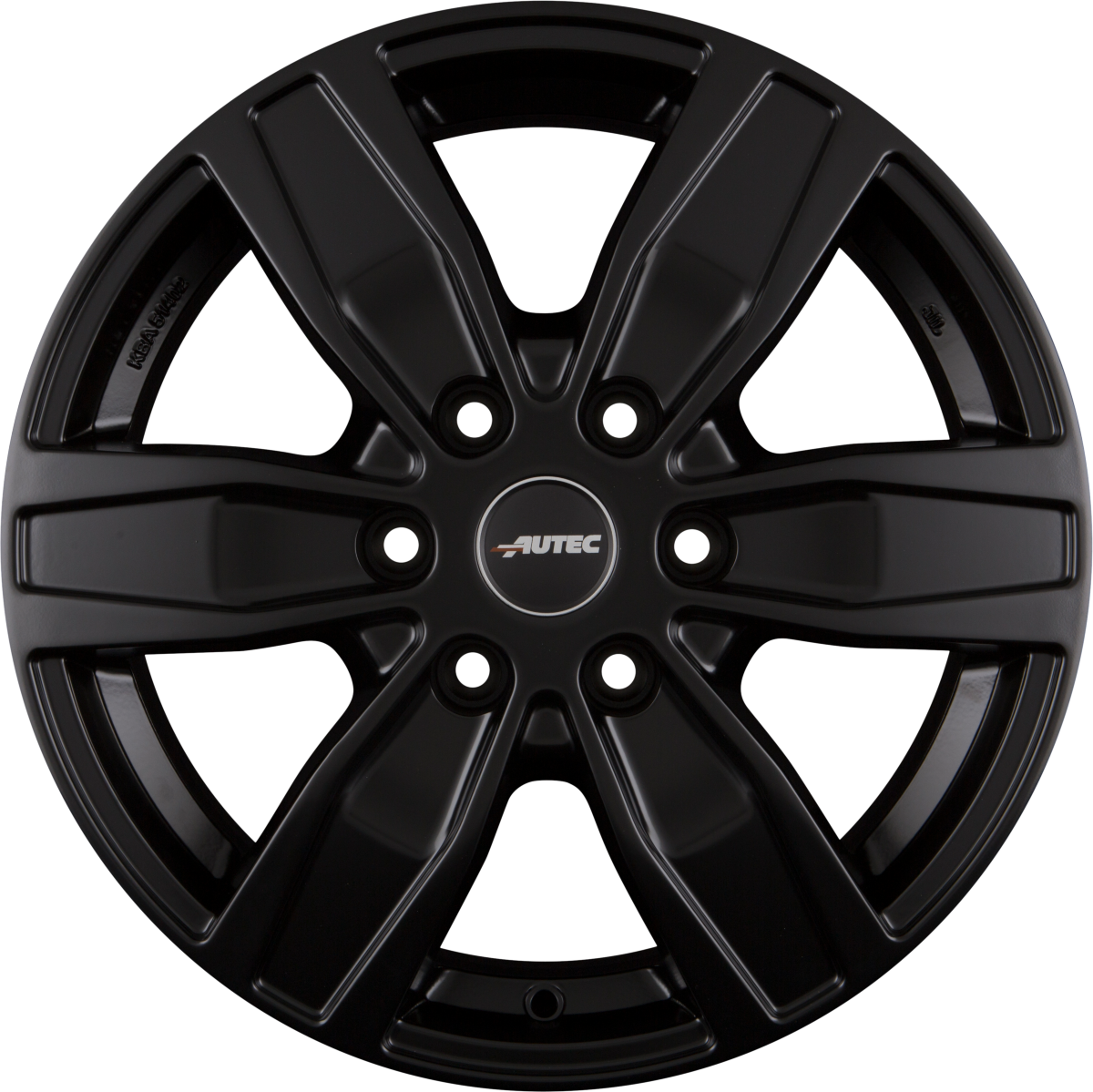 Autec Typ Q - Quantro 6-Loch schwarz matt Alufelge 7x17 Zoll ET45 LK 6x120 ML74.6 – Bild 4