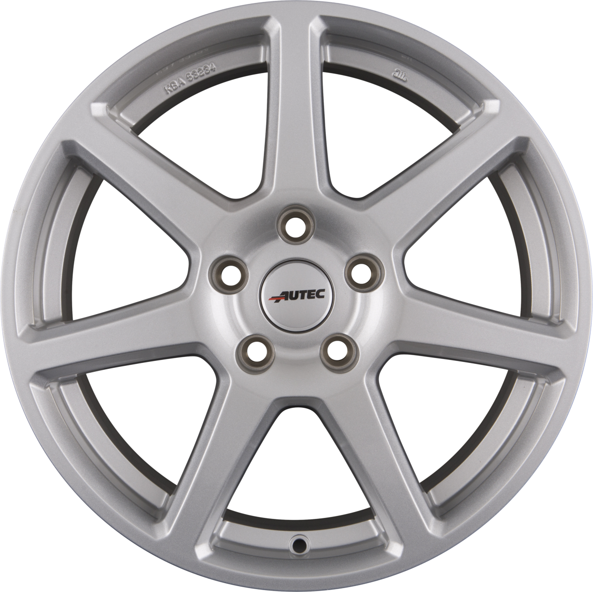 Autec Typ TE - Tallin ECE brillantsilber lackiert Alufelge 7.5x17 Zoll ET46 LK 5x114.3 ML67.1 – Bild 3