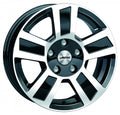 Autec Typ TG - Tigris schwarz poliert Alufelge 6x17 Zoll ET30 LK 4x100 ML66.6