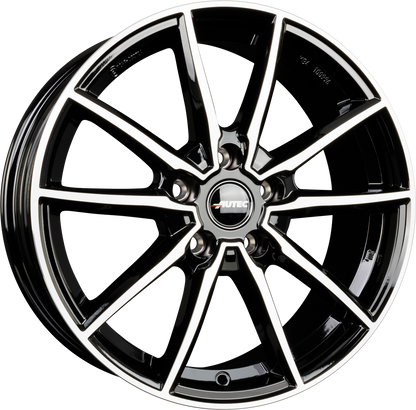 Autec Typ SK - Skara schwarz poliert Alufelge 7.5x17 Zoll ET30 LK 5x112 ML66.6 – Bild 5