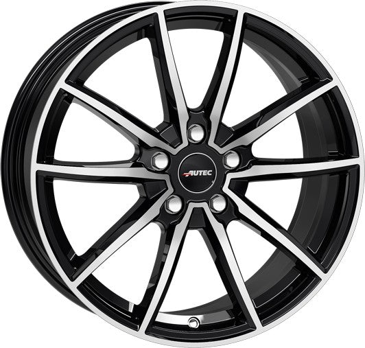 Autec Typ SK - Skara schwarz poliert 7.5x17 ET30 - LK5/112 ML66.5