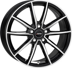 Autec Typ SK - Skara schwarz poliert Alufelge 8x18 Zoll ET30 LK 5x112 ML66.6