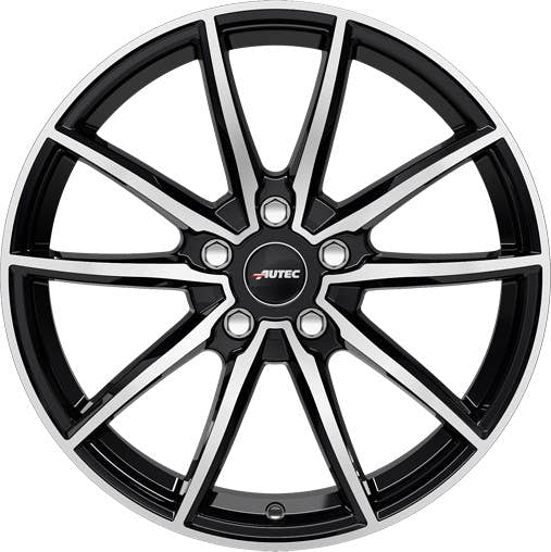 Autec Typ SK - Skara schwarz poliert Alufelge 8x18 Zoll ET37 LK 5x112 ML66.5