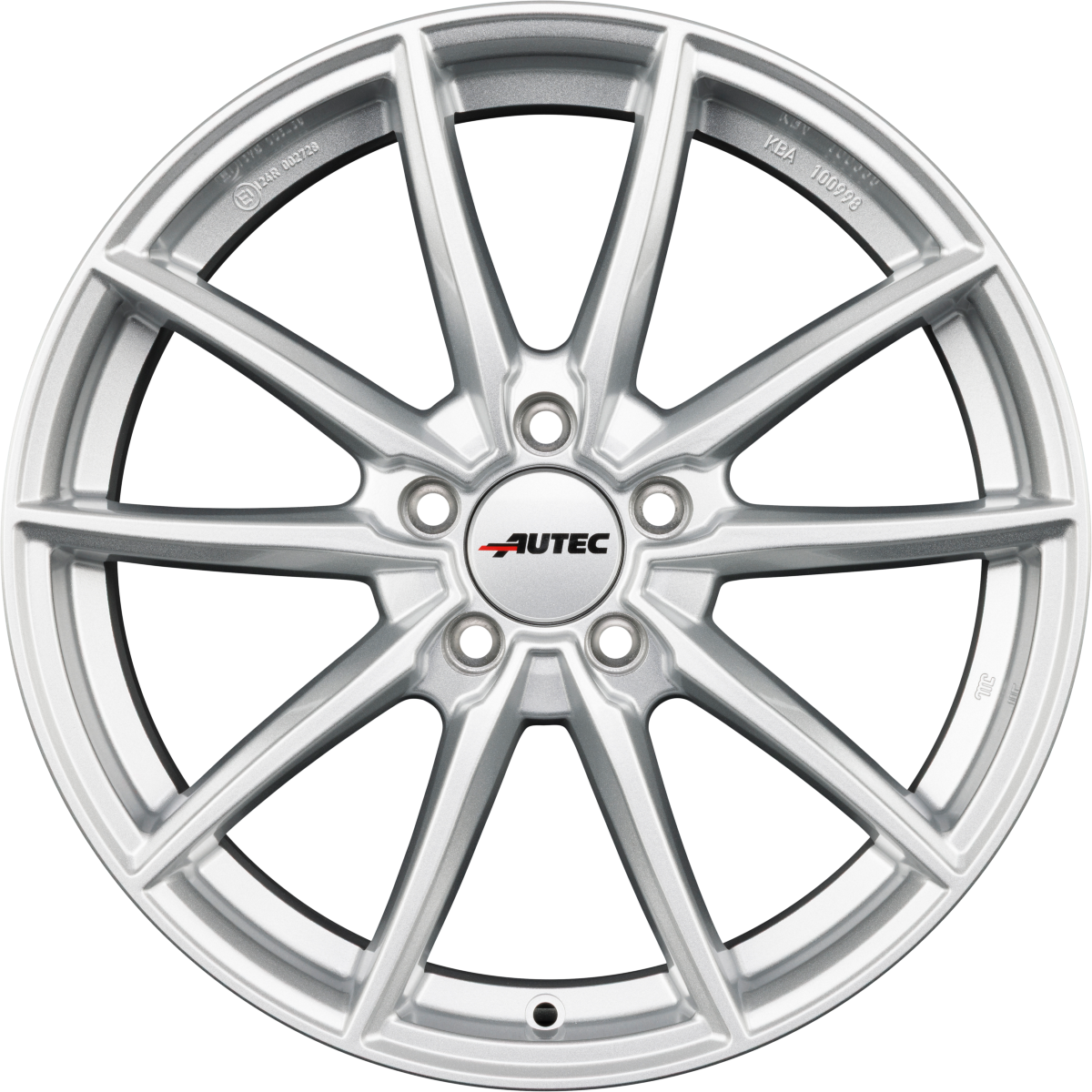 Autec Typ SK - Skara brillantsilber Alufelge 8x19 Zoll ET53 LK 5x112 ML66.6 – Bild 4