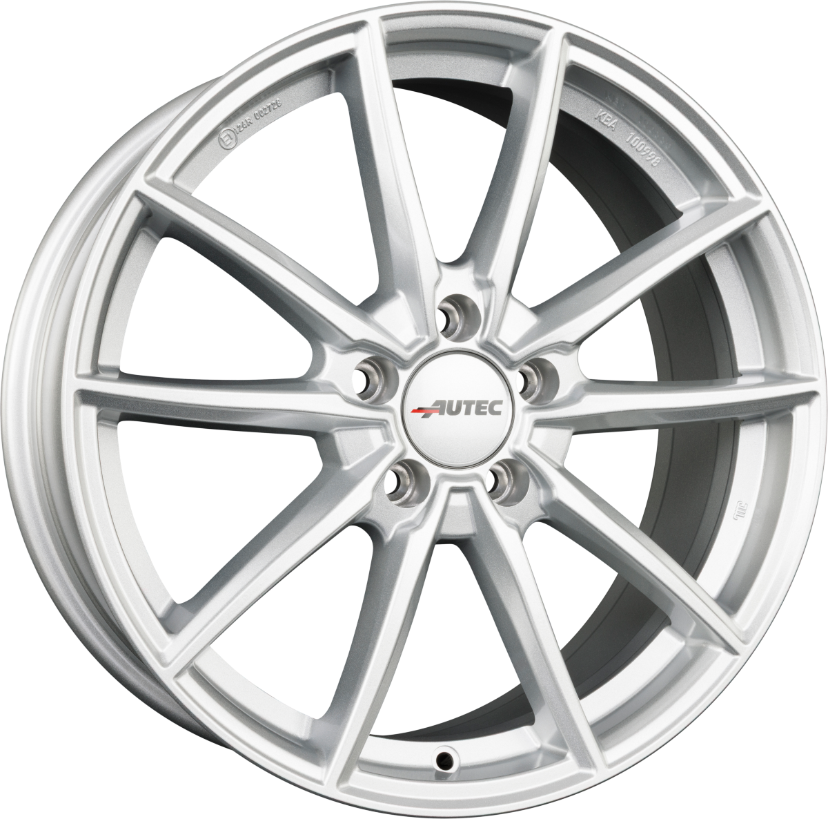 Autec Typ SK - Skara brillantsilber Alufelge 8x19 Zoll ET53 LK 5x112 ML66.6 – Bild 5