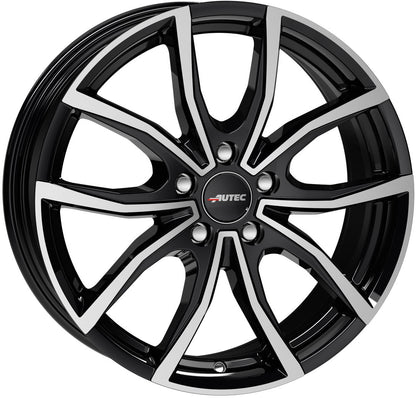Autec Typ VN - Vidron schwarz poliert Alufelge 6.5x17 Zoll ET32 LK 5x114.3 ML66.1