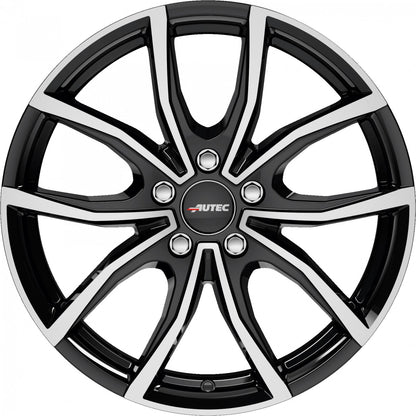 Autec Typ VN - Vidron schwarz poliert Alufelge 6.5x17 Zoll ET32 LK 5x114.3 ML66.1 – Bild 2