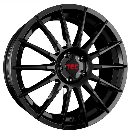 TEC Speedwheels AS2 black glossy 7.5x17 ET38 - LK5/100 ML57.1