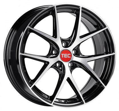 TEC Speedwheels GT6 EVO black-polished 8x18 ET45 - LK5/114.3 ML72.5