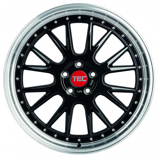 TEC Speedwheels GT EVO black-polished-lip 8.5x19 ET35 - LK5/110 ML65.1