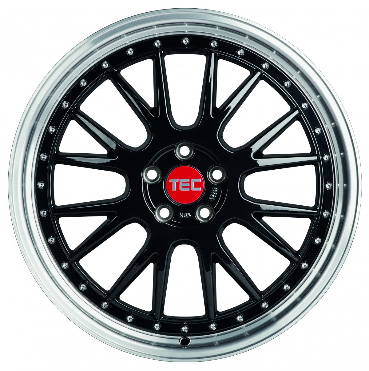 TEC Speedwheels GT EVO black-polished-lip 8.5x19 ET45 - LK5/112 ML72.5