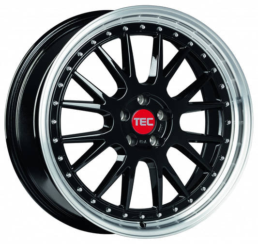 TEC Speedwheels GT EVO black-polished-lip 8x18 ET35 - LK4/100 ML64