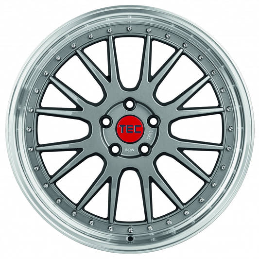 TEC Speedwheels GT EVO titan-polished-lip 8x18 ET38 - LK5/120 ML72.6