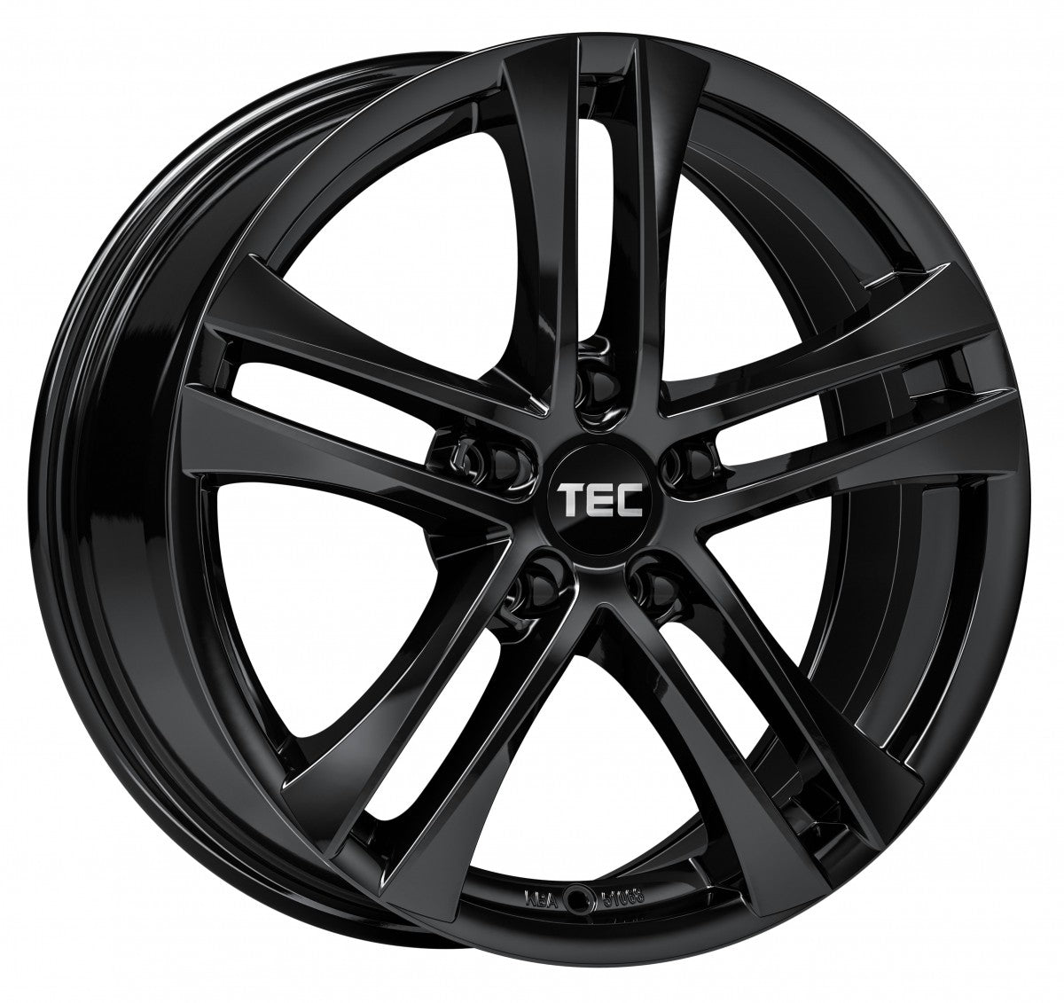 TEC Speedwheels AS4 black glossy 7x16 ET38 - LK5/105 ML56.6