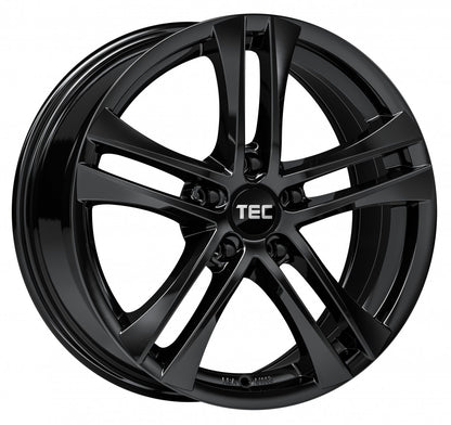TEC Speedwheels AS4 black glossy 7x16 ET38 - LK5/105 ML56.6