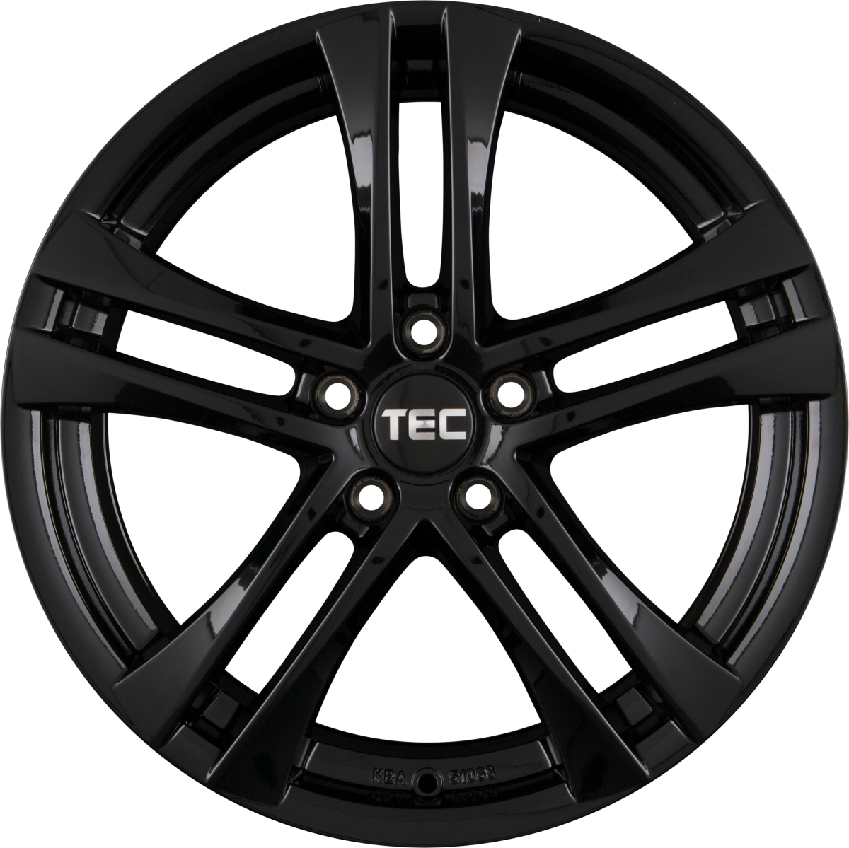 TEC Speedwheels AS4 EVO black glossy Alufelge 8x19 Zoll ET35 LK 5x120 ML72.6 – Bild 3