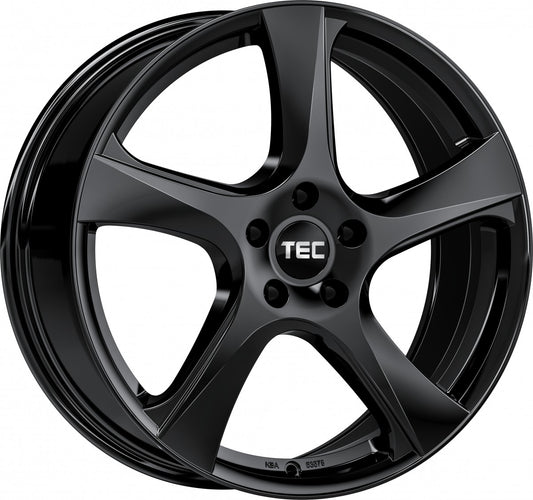 TEC Speedwheels AS5 black glossy 7x17 ET18 - LK4/108 ML65.1