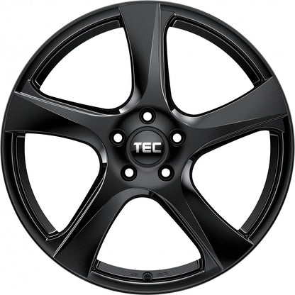TEC Speedwheels AS5 black glossy 7x17 ET45 - LK5/108 ML72.5