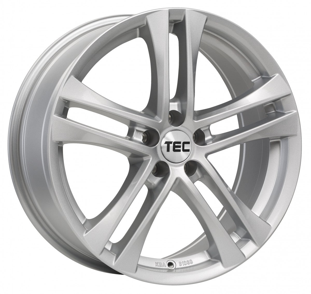 TEC Speedwheels AS4 brillant-silber 6.5x17 ET43 - LK5/112 ML57.1