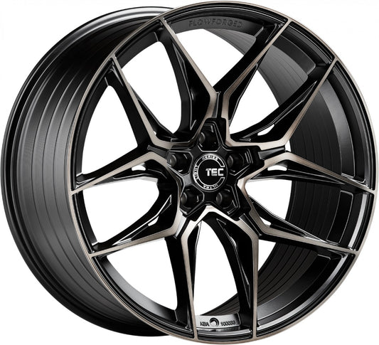 TEC Speedwheels GT9 schwarz-matt-frontpoliert shadow edition Alufelge 9x19 Zoll ET25 LK 5x112 ML66.6