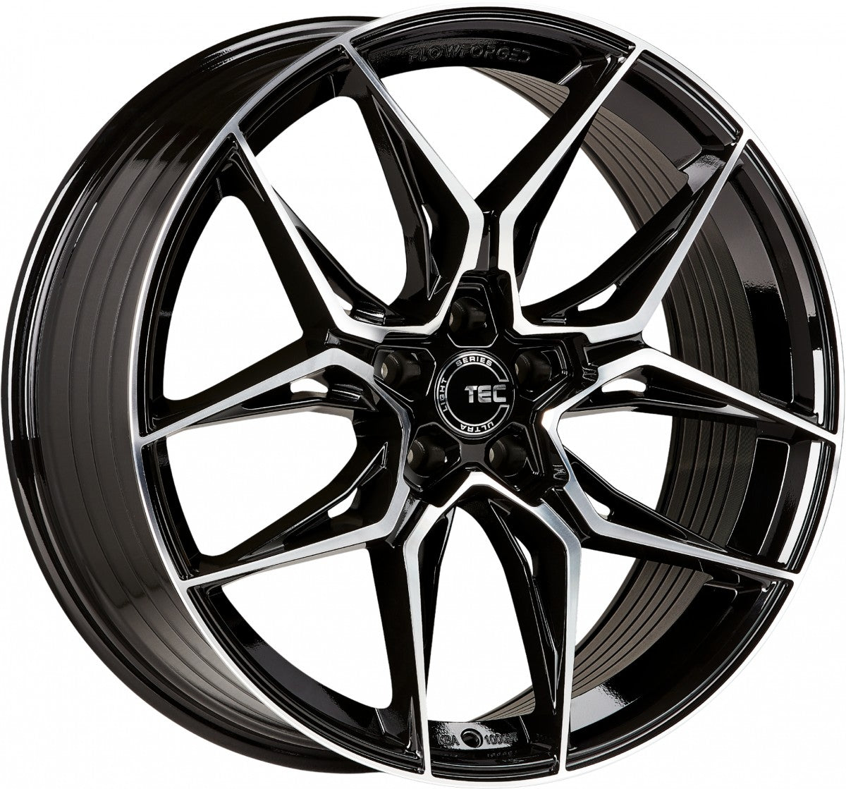 TEC Speedwheels GT9 schwarz-glanz-frontpoliert Alufelge 9x19 Zoll ET25 LK 5x112 ML66.6