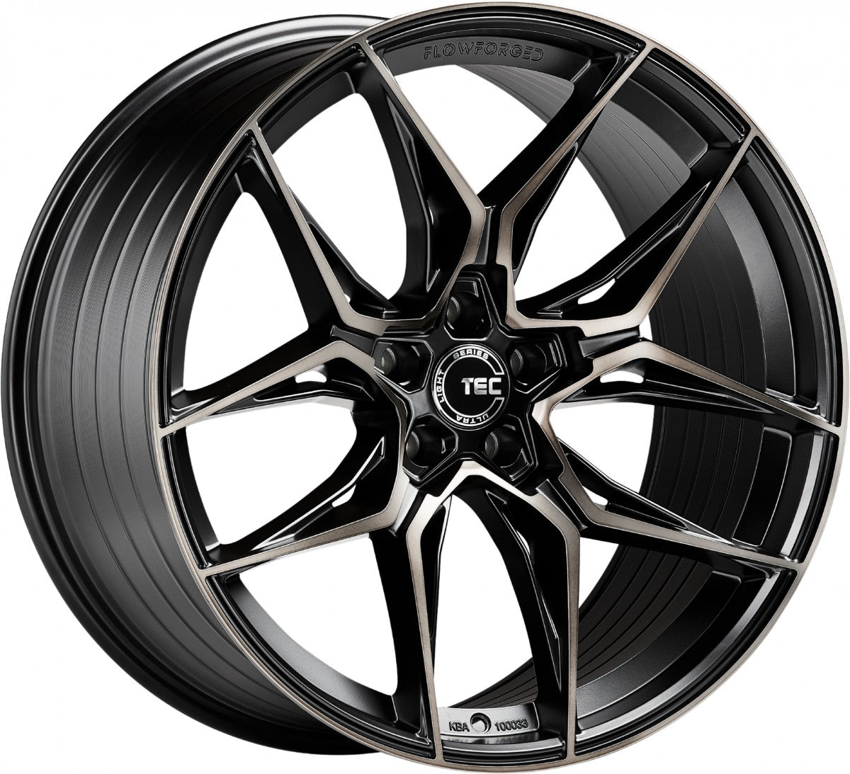 TEC Speedwheels GT9 schwarz-matt-frontpoliert shadow edition Alufelge 9x19 Zoll ET45 LK 5x112 ML66.6