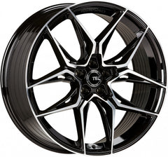 TEC Speedwheels GT9 schwarz-glanz-frontpoliert Alufelge 9.5x20 Zoll ET35 LK 5x112 ML66.6