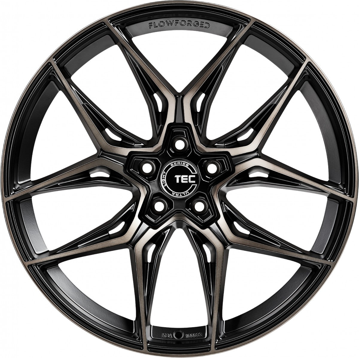 TEC Speedwheels GT9 schwarz-matt-frontpoliert shadow edition Alufelge 9.5x20 Zoll ET42 LK 5x112 ML66.6 – Bild 2