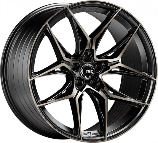 TEC Speedwheels GT9 schwarz-matt-frontpoliert shadow edition Alufelge 9x21 Zoll ET20 LK 5x112 ML66.6