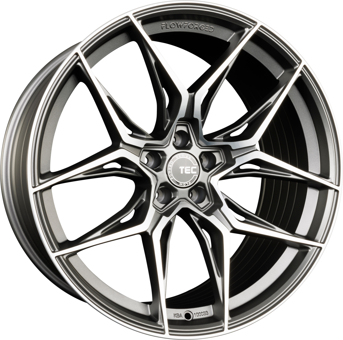 TEC Speedwheels GT9 gun metal-matt-frontpoliert Alufelge 9x19 Zoll ET25 LK 5x112 ML66.6 – Bild 4
