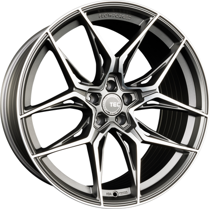 TEC Speedwheels GT9 gun metal-matt-frontpoliert Alufelge 9x19 Zoll ET25 LK 5x112 ML66.6 – Bild 4