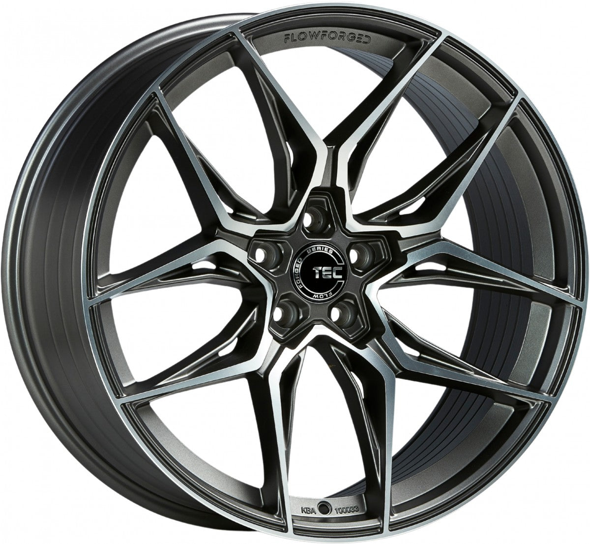 TEC Speedwheels GT9 gun metal-matt-frontpoliert Alufelge 9.5x20 Zoll ET35 LK 5x112 ML66.6