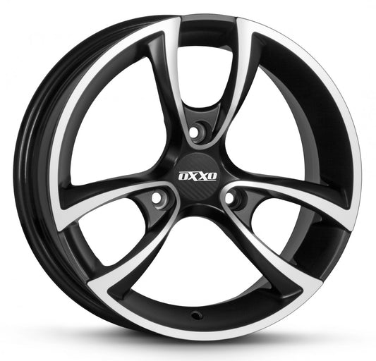 Oxxo Trias matt black / polished 5x15 ET20 - LK3/112 ML57.1
