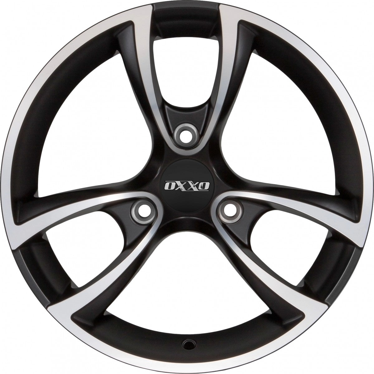 Oxxo Trias matt black / polished 6x15 ET25 - LK3/112 ML57.1