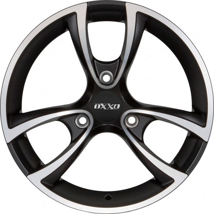 Oxxo Trias matt black / polished 6x15 ET25 - LK3/112 ML57.1