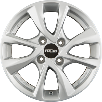 Oxxo Oberon 4 silver Alufelge 6.5x15 Zoll ET27 LK 4x108 ML65.1 – Bild 7