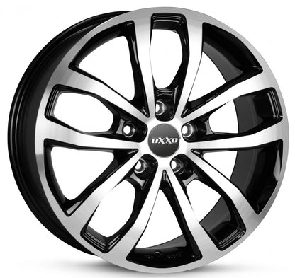 Oxxo Hyperion black / polished 7x17 ET51 - LK5/112 ML66.6