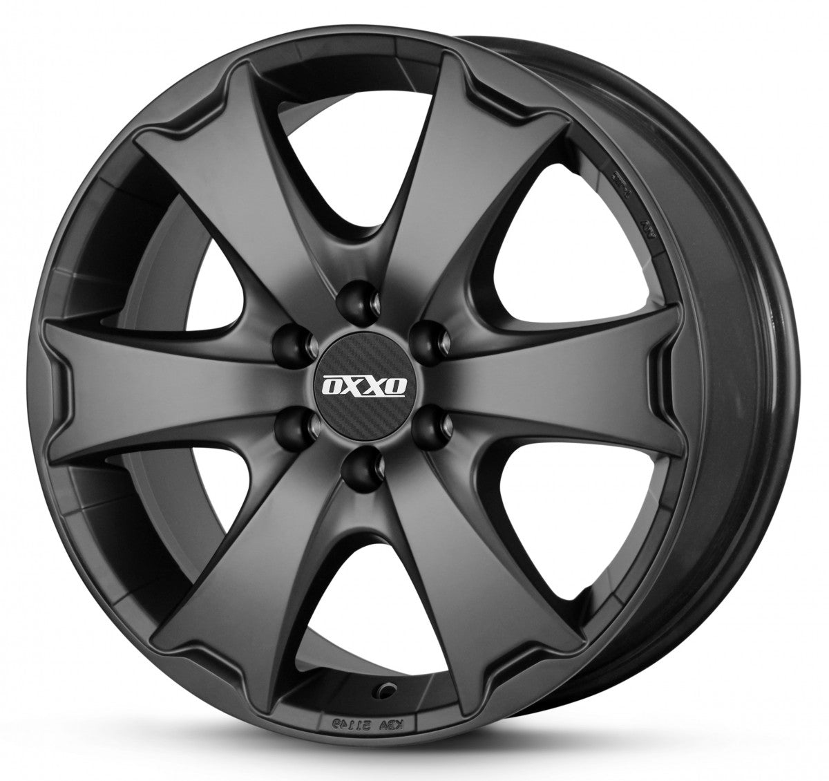 Oxxo Aventura matt black Alufelge 7.5x18 Zoll ET45 LK 6x114.3 ML66.1 – Bild 3