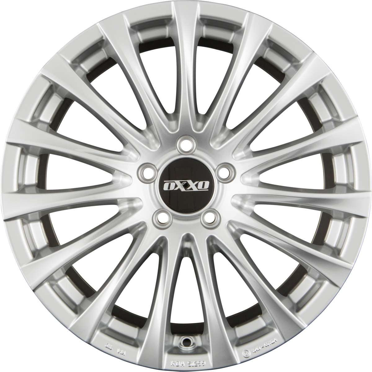 Oxxo Elan silver Alufelge 8.5x18 Zoll ET34.5 LK 5x112 ML66.6 – Bild 6