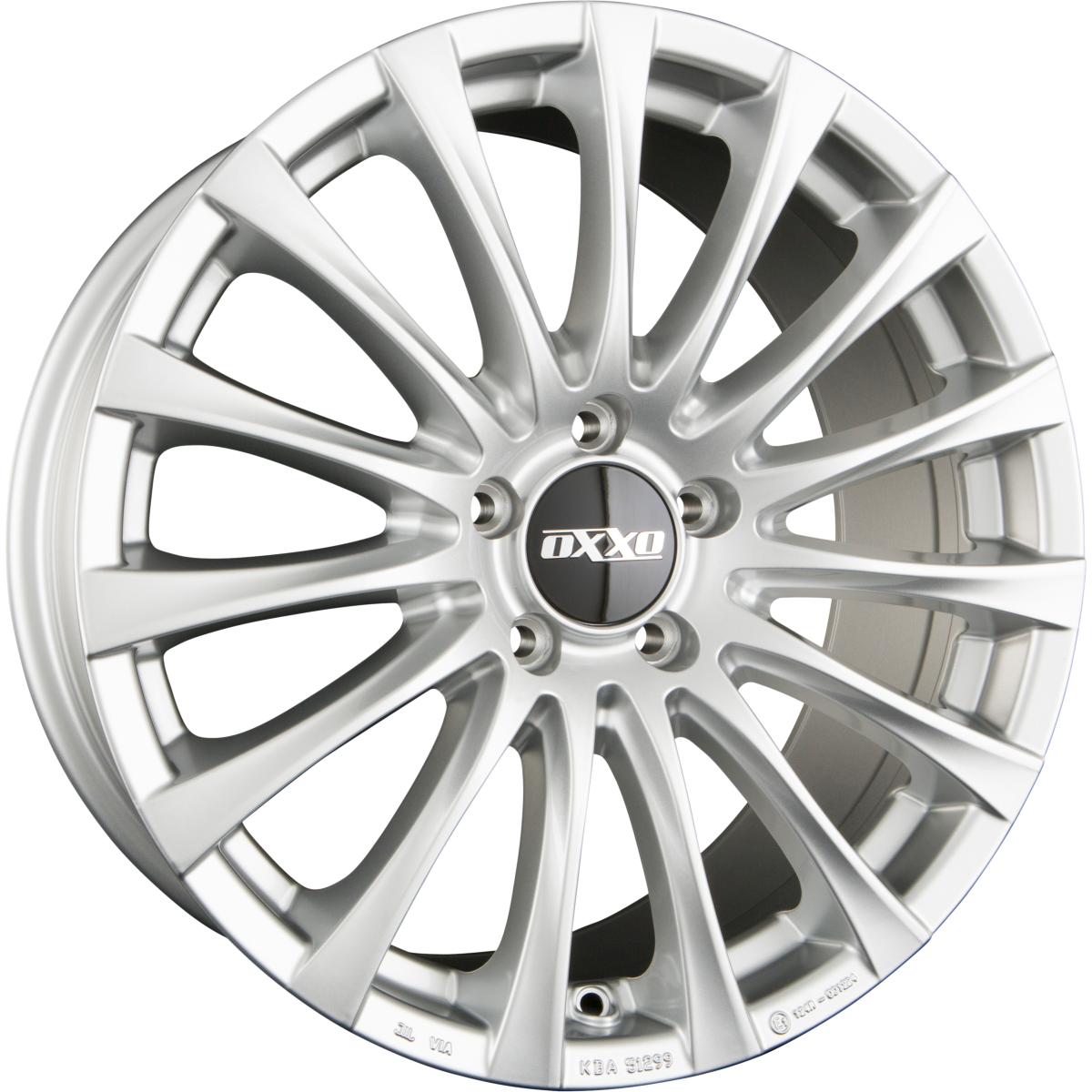 Oxxo Elan silver Alufelge 8.5x18 Zoll ET34.5 LK 5x112 ML66.6 – Bild 7