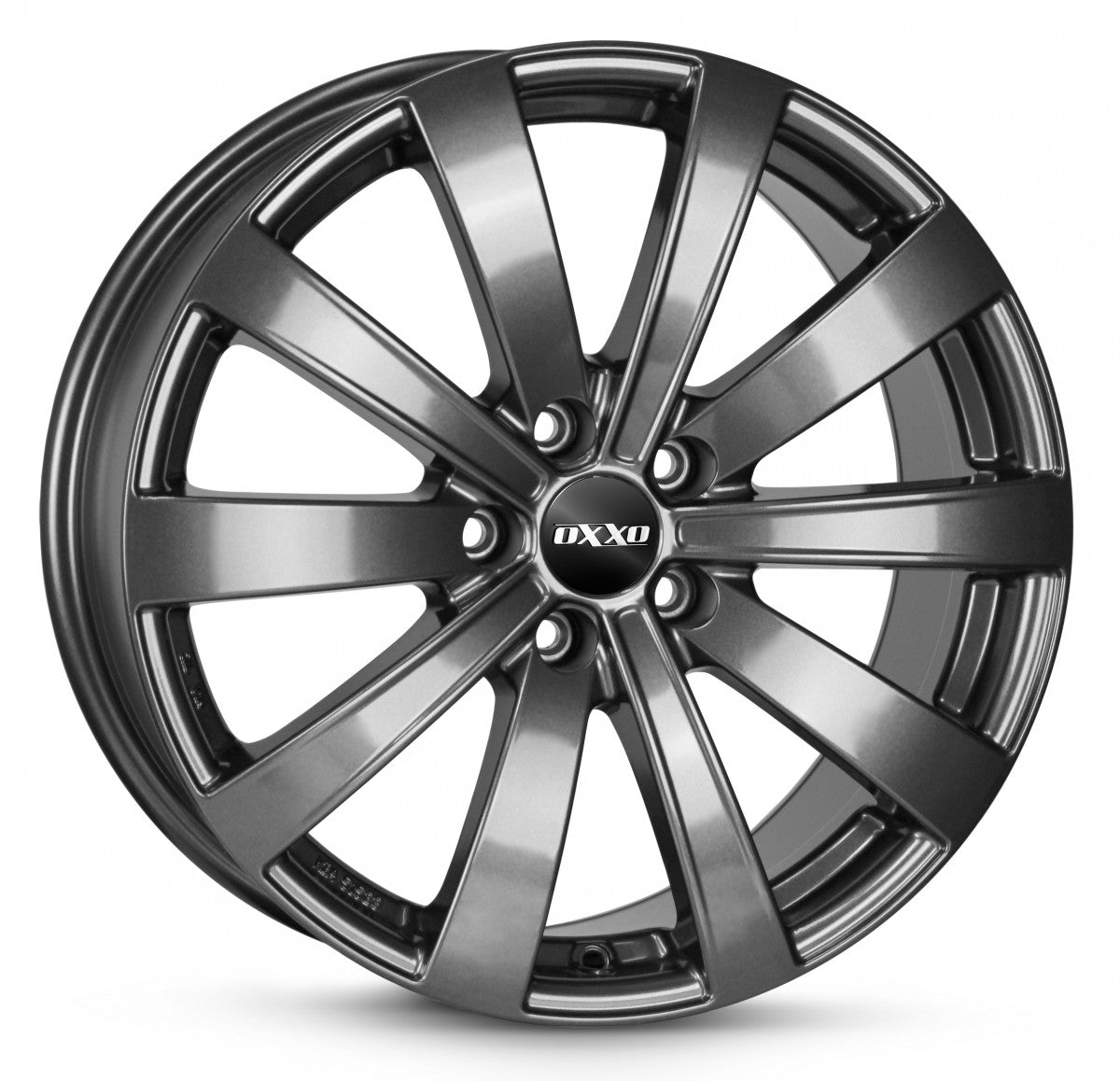 Oxxo Sentinel gunmetal 8x18 ET45 - LK5/112 ML66.6